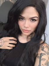 Black Wavy Synthetic Lace Front Wigs-Everyday Wigs